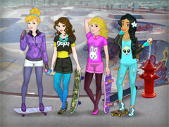 Princess Skateboard (Принцессы - скейтбордистки)