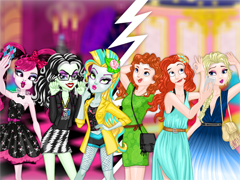 Monster High Vs Disney Princesses Instagram Challenge (Селфи-вызов)