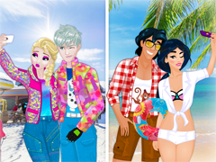 Princess Couple Travel Selfie (Селфи принцесс на отдыхе)