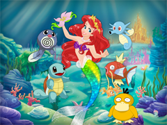 Ariel Water Pokemon Care (Ариэль ухаживает за покемонами)